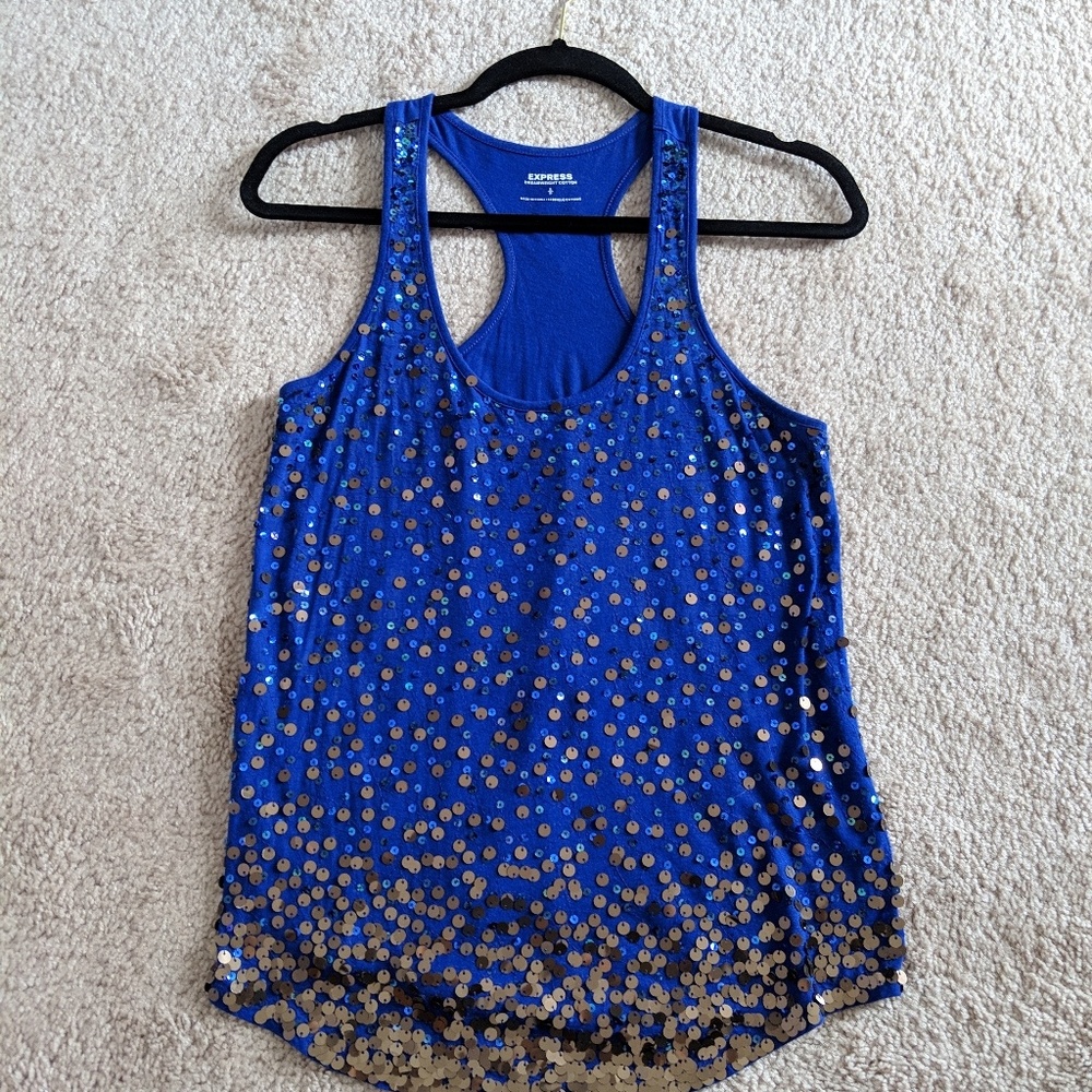 Express Sleeveless Sequin Tank Size S